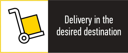 Delivery in the desired destination